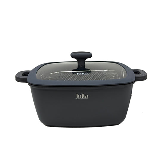 Julia square pot + oil strainer