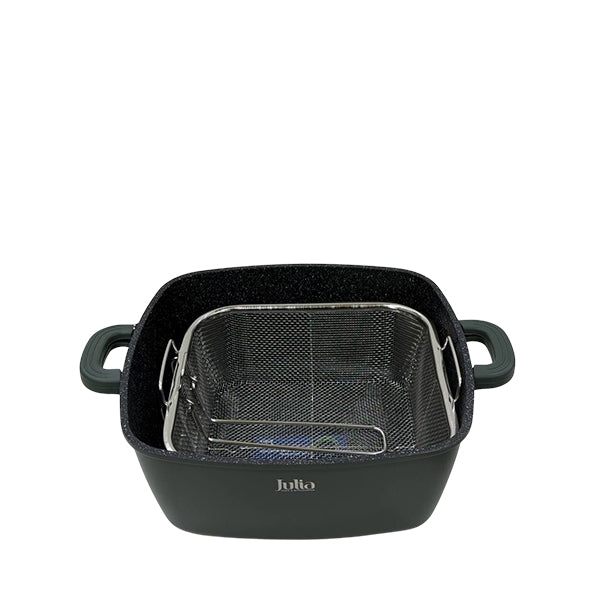 Julia square pot + oil strainer