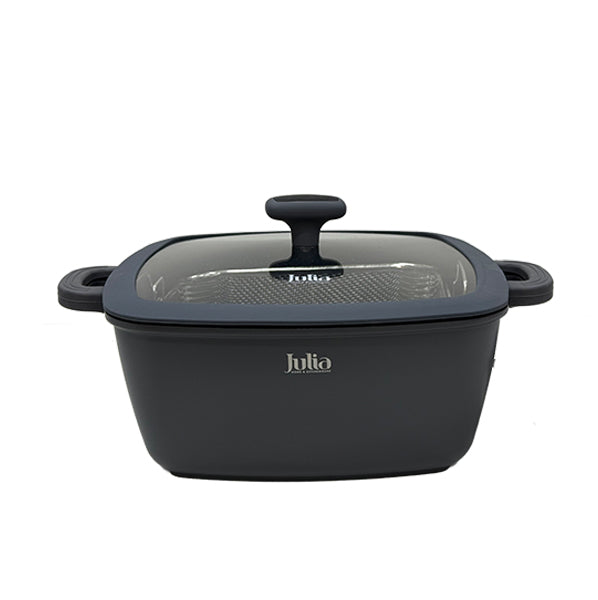 Julia square pot + oil strainer