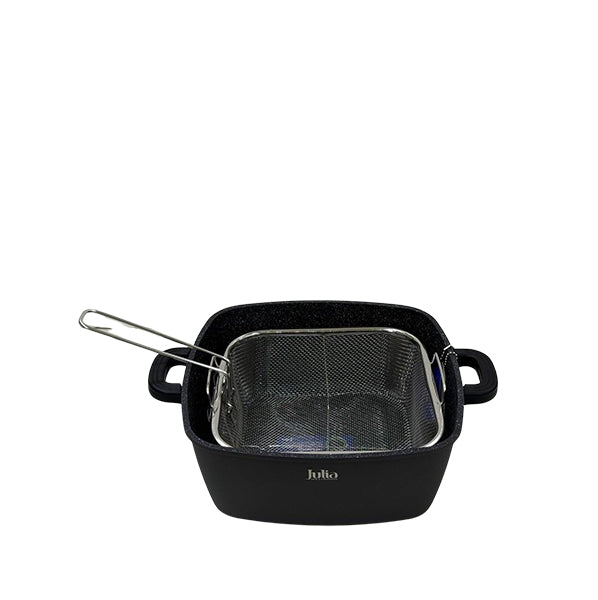 Julia square pot + oil strainer